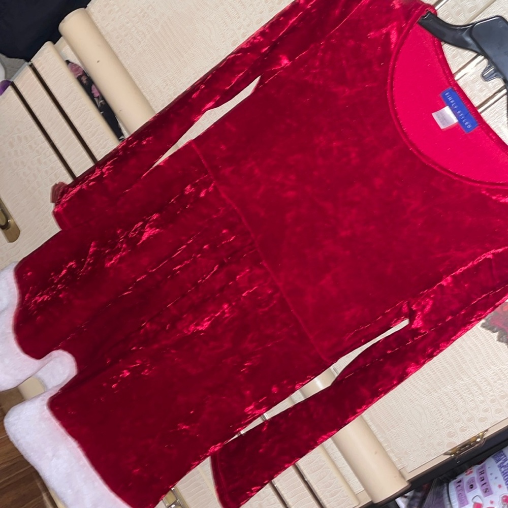 Velvet Red Christmas Dress